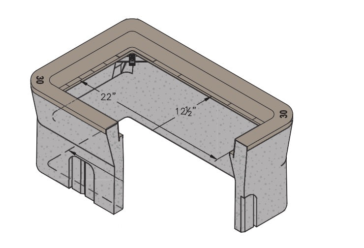 Oldcastle Precast 1000115 Rectangular Pull Box Oldcastle Precast 10001