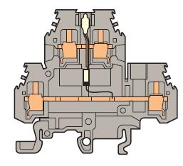 Entrelec 0115 182.02 Component Holder Terminal Block, Type: M 4/6.DN Entrelec 0115 182.02