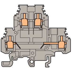 Entrelec 0115 185.05 Component Holder Terminal Block, Type: M 4/6.DE Entrelec 0115 185.05