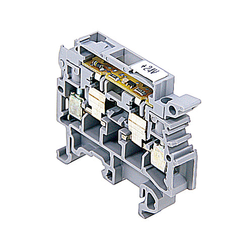 Entrelec 0115 935.04 Terminal Block, Diode LED Fuse Holder, 10A, 600V Entrelec 0115 935.04