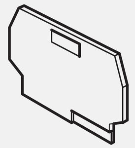 Entrelec 0117 318.23 Snap-On, End Section, Type: FEDR5 Entrelec 0117 318.23