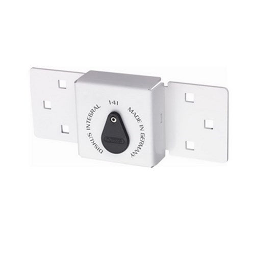 Abus 01486A 141/200 Industrial Hasp, White Abus 01486A