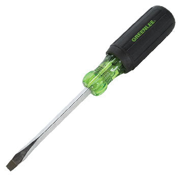 Greenlee 0153-11C Slotted Screwdriver, Square Shank, 1/4