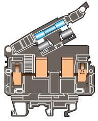 Entrelec 0199 168.00 Fuse Holder Terminal Block, Type: ML 10/13.SFL Entrelec 0199 168.00
