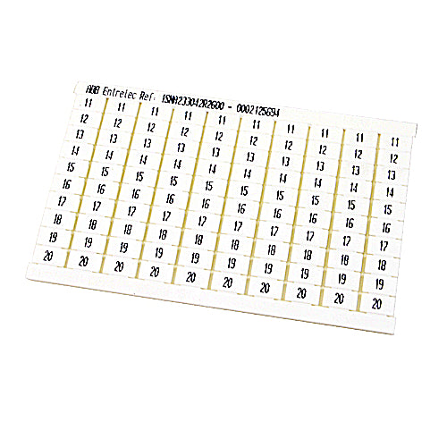 Entrelec 0233 042.26 Rc610 Marker Vert 10 X 11-20 Entrelec 0233 042.26