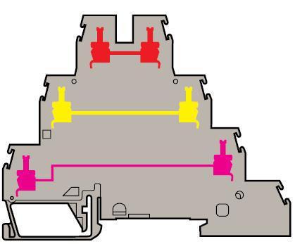 Entrelec 0299 683.01 Feed Through Terminal Block, Type: D 4/6.T3. Entrelec 0299 683.01