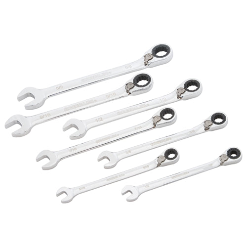 Greenlee 0354-01 7-Piece Combination Ratcheting Wrench Set Greenlee 0354-01