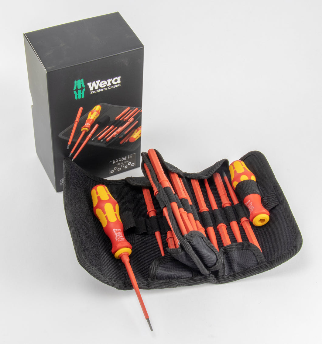 Wera Tools 05059033001 Kraftform Kompakt VDE 18IS Screwdriver Set Wera Tools 5059033001