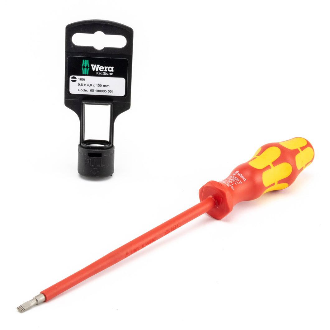 Wera Tools 05100005001 VDE Insulated Screwdriver, 5/32