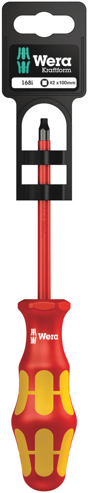 Wera Tools 05100024001 Insulated Screwdriver Square Socket Head, # 1 x 80 mm Wera Tools 5100024001