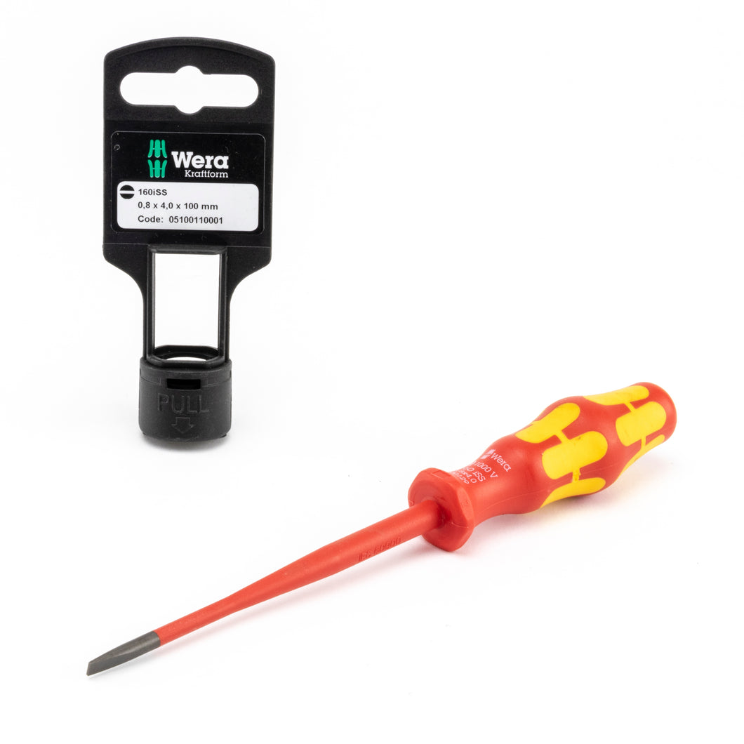 Wera Tools 05100110001 Slim Line Blade Slotted Screwdriver, 5/32