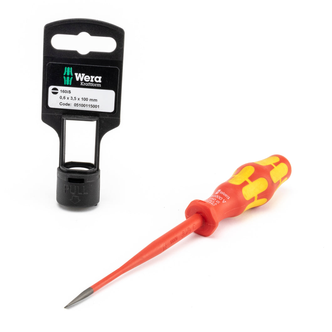Wera Tools 05100115001 Slim Line Blade Slotted Screwdriver, 5/32