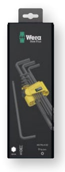 Wera Tools 05133180001 950 PKL/9 SZ N SB L-key set, imperial, BlackLaser, 9 pieces Wera Tools 5133180001