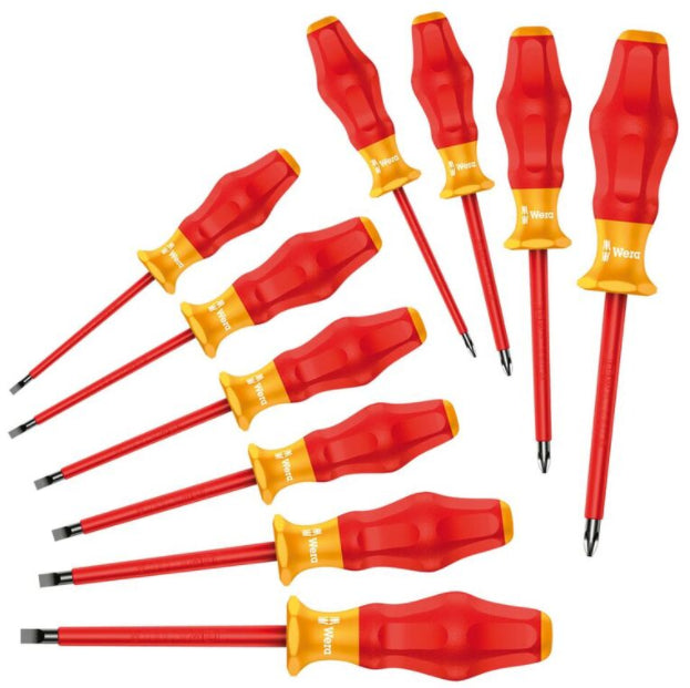 Wera Tools 05345210001 Screwdriver VDE Comfort Series, 10 Pieces Wera Tools 5345210001