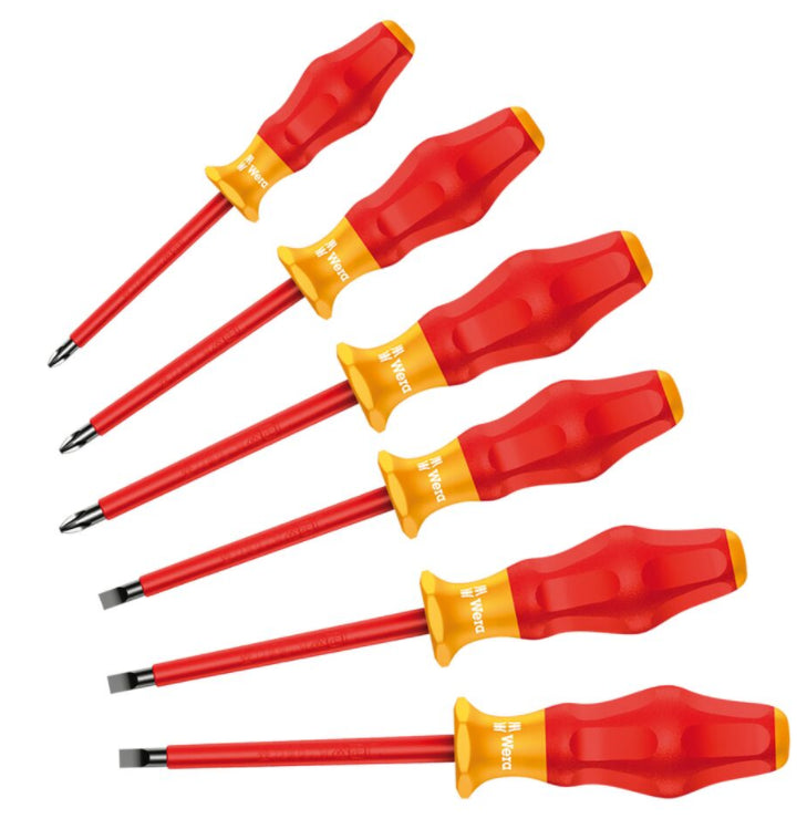 Wera Tools 05345213001 Screwdriver VDE Comfort Series, 6 Pieces Wera Tools 5345213001