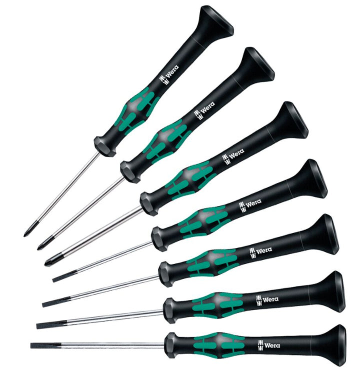 Wera Tools 05345271001 Micro Driver Set, 7 Piece Wera Tools 5345271001