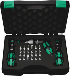 Wera Tools 05350451001 7445/46/47 Kraftform Torque Screwdriver, 27PC Wera Tools 5350451001
