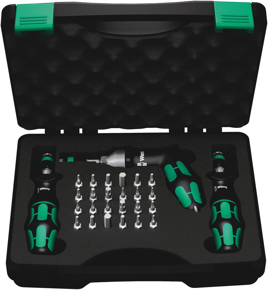 Wera Tools 05350451001 7445/46/47 Kraftform Torque Screwdriver, 27PC Wera Tools 5350451001