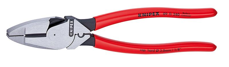 Knipex 09 11 240 SBA Side Cut Pliers, Lineman,  9-1/2