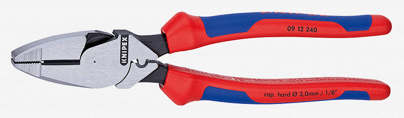 Knipex 09 12 240 SBA Side Cut Pliers, Lineman, 9-1/2