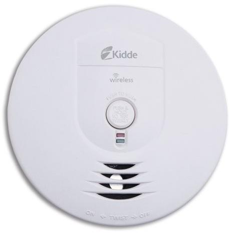 Kidde Fire 0919-9999 Smoke Alarm, Wireless, Ionization Sensor, Battery Powered Kidde Fire 0919-9999