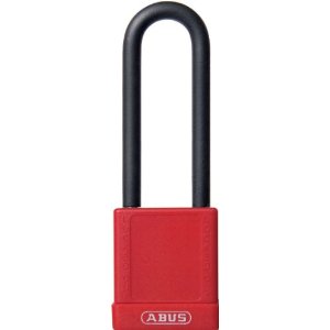 Abus 09845 Red Loto Non-Conductive Padlock, 3" Shackle Abus 9845