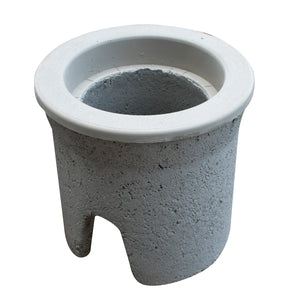 Oldcastle Precast 1000370 Round Pull Box, Diameter: 9", Depth: 12", Concrete Oldcastle Precast 1000370