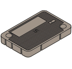 Oldcastle Precast 1020550 Composite Lid, 11" x 21" x 2", Lid Marked: "Street Lighting" Oldcastle Precast 1020550