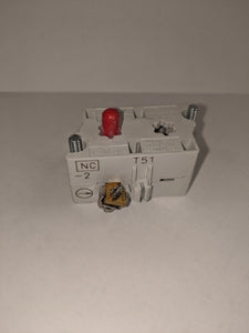 Eaton 10250T51 Pilot Device, 30mm, Contact Block, 1 NC, 10250T, Base Mount Eaton 10250T51
