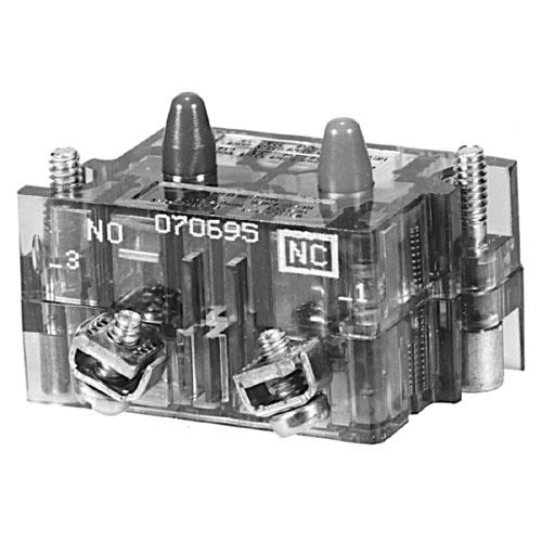 Eaton 10250T53C Pilot Device, 30mm, Amber,  Contact Block, 1 NO, 10250T, Base Mount Eaton 10250T53C