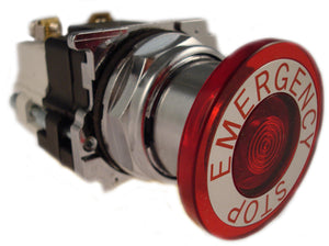 Eaton 10250T563C53-1 30mm Assembled Pushbutton, Red, Push-Pull Eaton 10250T563C53-1