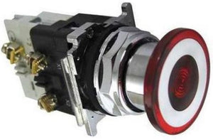 Eaton 10250T5B62-1X Pushbutton, Red, Push-Pull, Mushroom Head, Maintained, 1NO/NC Eaton 10250T5B62-1X