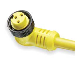 Woodhead 103001A01F120 MC 3P FP 12' 90D 16/3-PVC Woodhead 103001A01F120
