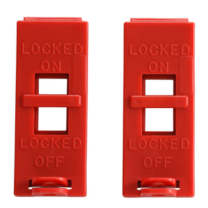 Brady 103540 Red Wall Swtich Lockout, Double Pole - 2 per Pack Brady 103540