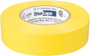 Shurtape 104840 Color Coding Electrical Tape, Vinyl, Yellow, 3/4" x 66' Shurtape 104840