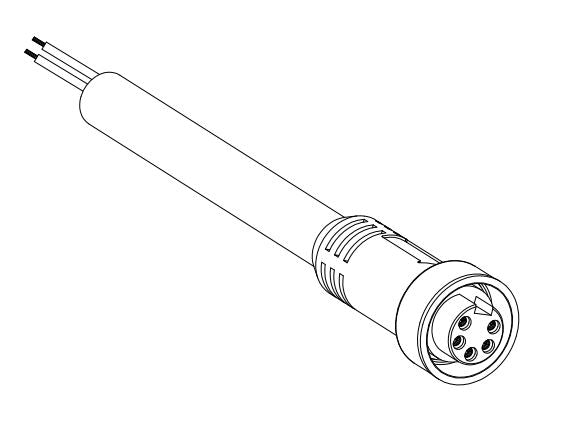 Woodhead 105000A01F060 Cordset, 5P, Mini-Change, Female, 8A, 600V AC/DC, 6', Yellow Woodhead 105000A01F060