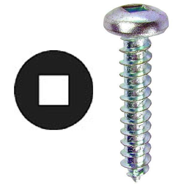 Dottie 10TR Sheet Metal Screw Kit, (210) Assorted #10 Square-Drive Pan Head Screws Dottie 10TR
