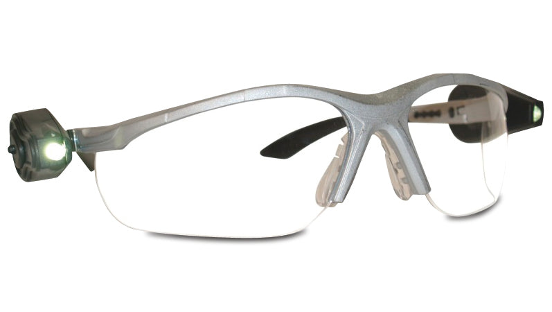 3M 11476-00000-10 Protective Eyewear, Anti-Fog Clear Lens, Black Frame w/ Dual LED Lights 3M 11476-00000-10