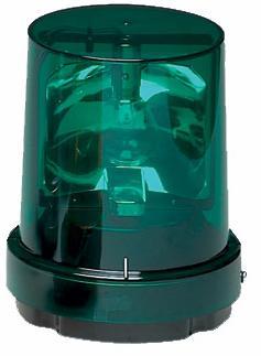 Federal Signal 121S-120G Incandescent Rotating Beacon, Green Federal Signal 121S-120G