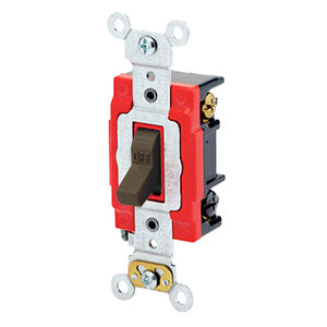 Leviton 1223-2 3-Way Toggle Switch, Brown Leviton 1223-2