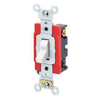 Leviton 1224-2W 4-Way Toggle Switch, White Leviton 1224-2W
