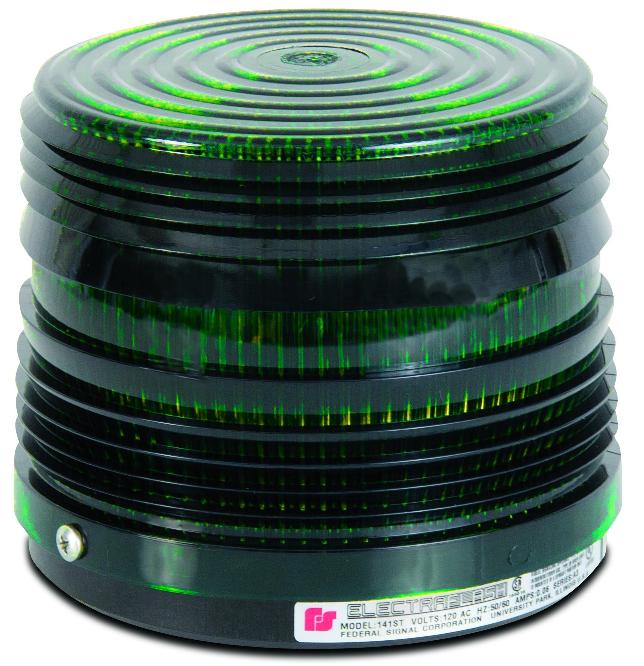 Federal Signal 141ST-120G 120V Strobe Beacon, Green Federal Signal 141ST-120G