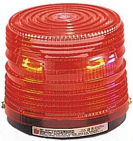 Federal Signal 141ST-120R Beacon, Strobe, Red, Voltage: 120VAC Federal Signal 141ST-120R