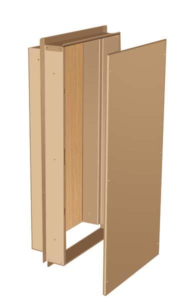 Benner Nawman 14326WUL Exterior Semi-Recessed Enclosure Benner Nawman 14326WUL