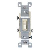 Leviton 1453-2T 3-Way Toggle Switch, 15A, 120VAC, Light Almond, Residential Grade Leviton 1453-2T