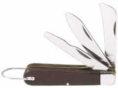 Klein 1550-6 3-Blade Pocket Knife, Sheepfoot, Spearpoint, Screwdriver-Tip Klein 1550-6