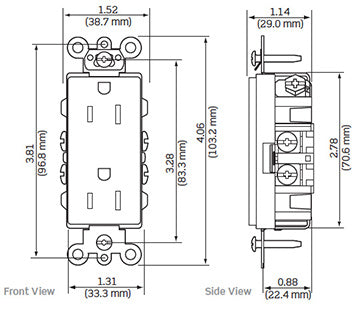 Leviton 16252-2PT LEV 16252-2PT CONTROLLED DEC   Leviton 16252-2PT