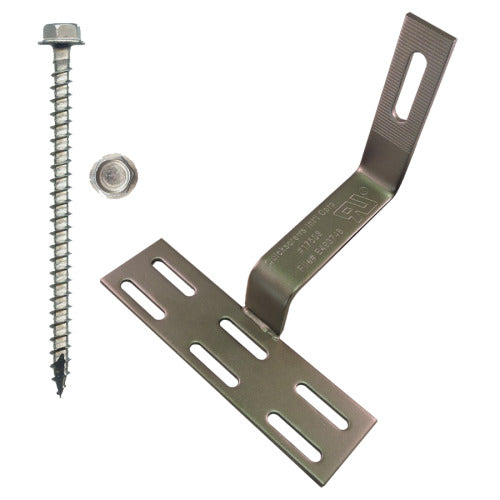 Quickscrews International 17510 90° Non-Adjustable Curved Tile Roof Hook Kit Quickscrews International 17510