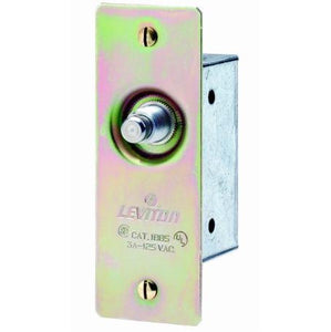 Leviton 1865 Doorjamb w/Jamb Box Switch, Momentary, 3A, 125V, Brass, 1-Pole Leviton 1865
