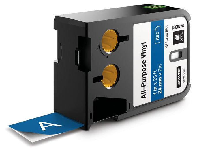 Dymo 1868778 Refill Cartridge, Vinyl, 3/4